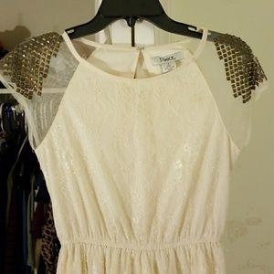 Cream Colored Skater Dress